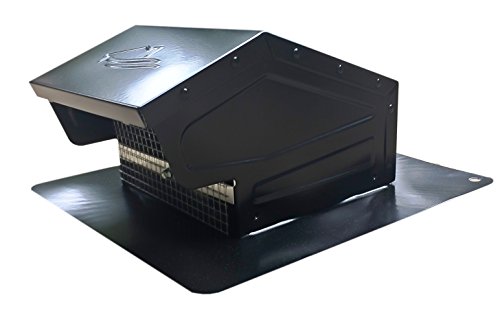 Galvanized Steel Roof Vent Cap with Damper & Removable Screen