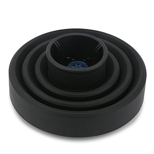 Segbeauty Foldable Sillicone Hair Bolw Dryer Attachment for Dry Hair, Hair Dryer Diffuser for Shining Heather Soft Hair, Portable for Travel -- Black