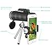 KIPRUN Monocular Telescope,40x60 High Powered Monocular Scope with Phone Adapter and Tripod, Waterproof BAK4 Prism FMC Lens.Single Hand Focus for Outdoor, Bird Watching, Hunting, Camping, Travel.