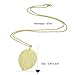 Feelontop Costume Jewelry Gold Color Alloy Leaf Design Pendant Necklace for Women with Jewelry Pouch