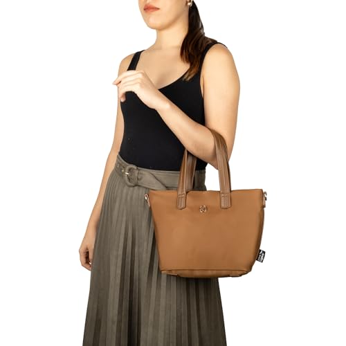 Cloe - Bolsa Tote Chica con Herraje de Monograma para Mujer