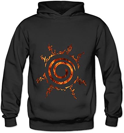 Lennakay Work Woman's NARUTO Classic Hoddies Black SizeXL