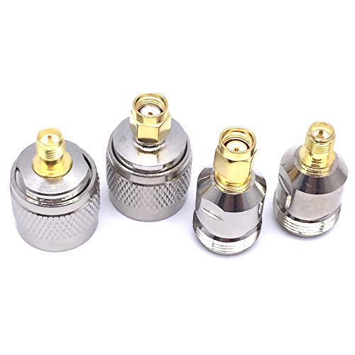 4PCS N to RP-SMA Adapter for WiFi Antenna/Extender/Transceiver/Repeater/Analyzer/Signal Booster/Radio/Extension Cable