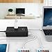 ORICO Surge Protector Power Strip with 4 Outlets and 5 USB Charging Ports, 5ft Extension Cord/1700J Ideal for Home and Office Accessories - Black(ETL/FCC Listed)