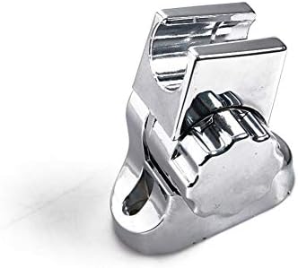 HAHAHJI Adjustable Rotating Bathroom Shower Head Holder Wall Mounted Bracket Chrome ABS Sprayer Fixture Bathroom Home Tools