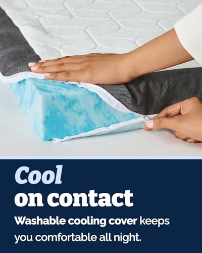 Mattress Topper - 3 Inch Memory Foam Mattress Topper with Cooling Cover for College Dorm - Plush, Thick & Comfy, Pain & Pressure Relief - Twin XL Size Mattress Pad w/Straps & Removable Washable Cover