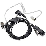 Trdio Covert Acoustic Tube Bodyguard Earpiece Headset with Mic for Yaesu Vertex Standard VX-230 VX-231 VX-298 VX-350 VX-351 VX-180 EVX-531 Two Way Radio Walkie Talkie