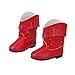 MagiDeal Handmade Red PU Leather Tassel Boots Shoes Fits 18inch American Girl Dolls Gifts