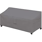 Easy-Going Waterproof Patio Sofa Cover UV Resistant 3 Seater Outdoor Sofa Cover Weatherproof Lawn Patio Furniture Cover with Tape Sealed Seam (79Wx37Dx35H inch, Grey)