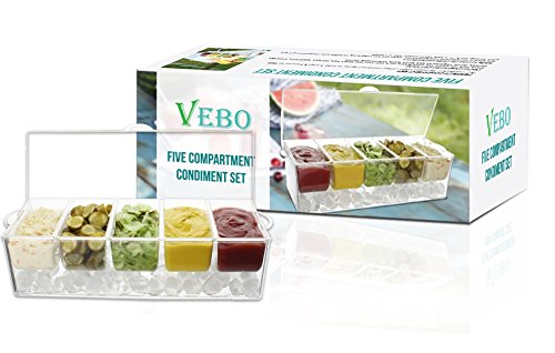 Vebo Five Compartment Condiment set - Thumbnail 5