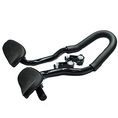 Dartphew Bike Accessories,Outdoor Durable Fashion Bike Bicycle MTB Aluminum Triathlon Aero Rest Bar Relaxation Handlebar U Type For Outdoor Hiking Camping Hunting Fishing Cycling