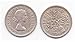 Collectible Coins - 1954 Circulated British Sixpence/UK GB