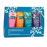 Kneipp Body Wash Gel Douche, Essentials Set of 4 Travel Size Washes