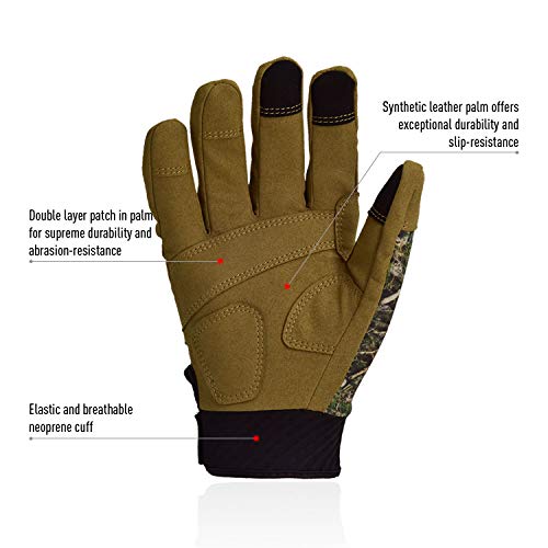 image for Vgo... 2pairs Men's Full Finger Touch Screen Tactical Military Gloves 