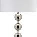 SAFAVIEH Lighting Collection Reflections Modern Farmhouse Stacked Ball Nickel 59-inch Living Room Bedroom Home Office Standing Floor Lamp (LED Bulb Included)