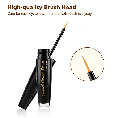 Eyelash Growth Serum-Eyelash Eyebrow Enhancer Lash Growth Serum Natural Stimulate Longer and Thicker Eyelash,Fuller and Healthier Eyebrow Growth