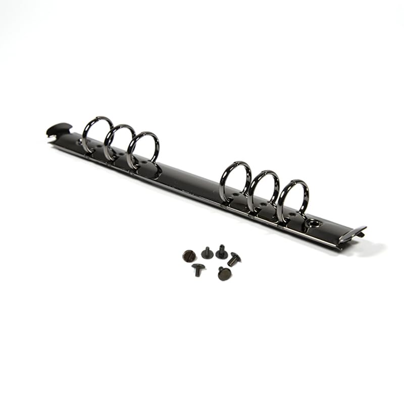 Photo 1 of OEAYA 1Pcs Metal A5 Notebook 20mm 6-Hole Ring Binder Mechanisms Replacement Kit for Binder Planners Loose Leaf Binding Spines Combs for Personal Organizers Planners,Black