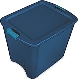SteriliteCorp 14487404 Latch and Carry Tote with True Blue Lid and Base, 26 Gallon