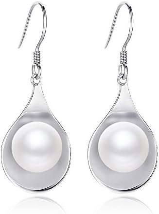 Pearl Fashion Freshwater Cultured Sparkling Bridal Pearl Earrings for Women