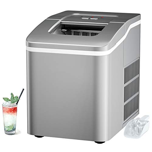 RELAX4LIFE Eiswürfelmaschine Tragbar 1,6 L, Ice Maker 9 Eiswürfel in 8 min, Eiswürfelbereiter 12 kg pro Tag, leise…