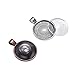 35 Pieces 7 Colors Pendant Trays Round Bezel, 35 Pieces Glass Cabochon Round Clear Dome-25 mm/1 inch Diameter (Colorful)