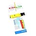 CoZroom 0.1pH High Accuracy Pocket Size pH Meter with ATC and Backlit LCD, 0-14 pH Measurement Range, 0.1 Resolution Handheld, Measure Household Drinking Water(Yellow)