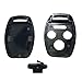 3+1 Buttons Replacement Key Fob Cover Case fit for Honda 2003-2012 Accord 2006-2013 Civic EX 2009-2015 Pilot 2005-2006 CR-V Ridgeline Odyssey Keyless Entry Key Fob Shell