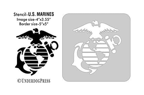 amazoncom large stencil us marines handmade