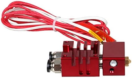 3D Printer Parts for Improved E3D Cyclops 2 In 1 Out Hotend Kit with Thermistor and Cartridge Heater Red Color 0.4mm/1.75mm YES