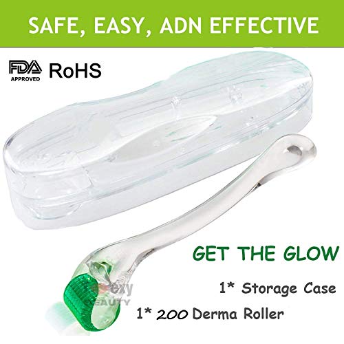 Toexy Beauty 200-Pin Titanium Derma Facial Body Skin Care Massage Roller Beauty Tool (1.5)