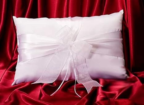 Amazon Com Elegant White Satin Kneeling Pillow Everything Else
