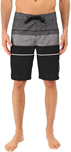 Silwave Men's Navigator High Performance Board Shorts, Black, Size 34