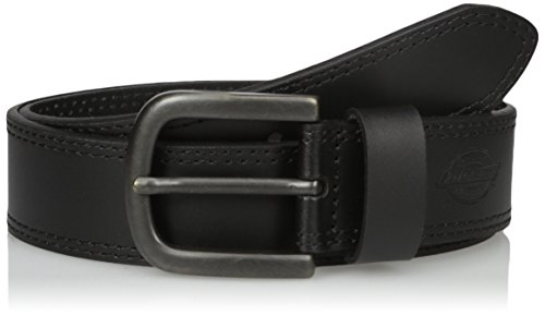 Dickies Men's 1 1/2 in. Leather Belt With Two Row Stitch,black,40