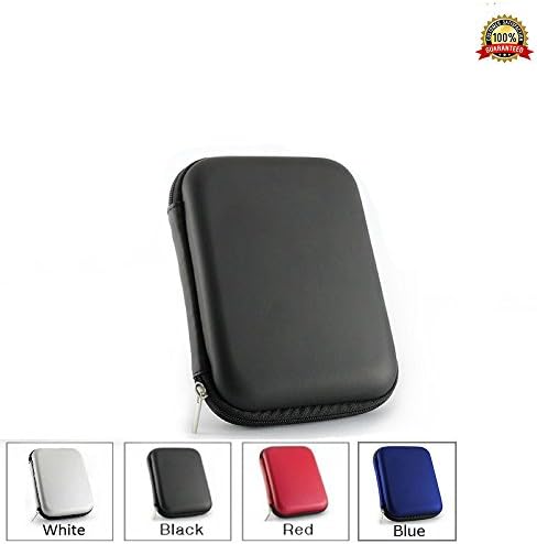 2.5 Portable External Hard Drive Case for WD/Western Digital Element My Passport/Seagate Expansion Backup Plus/Samsung/Toshiba Shockproof Waterproof Hand Carry Hard Disk HDD Bag (Black)