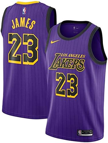 Youth Los Angeles No 23 James Purple 2018/19 Swingman Jersey - City Edition