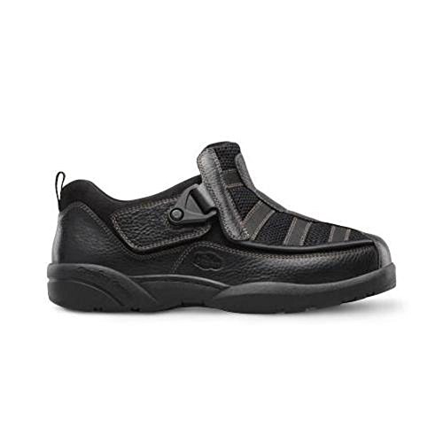 Dr. Comfort Men's Edward X Black Stretchable Diabetic Casual Shoes