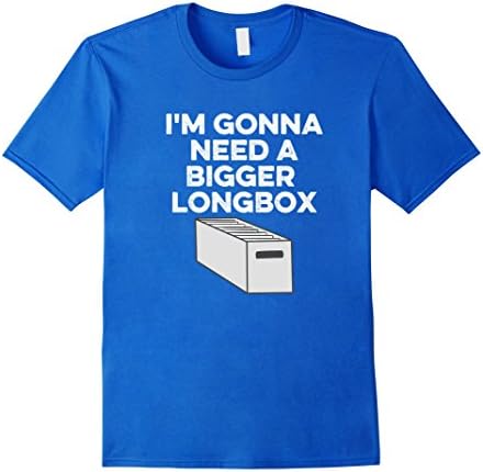 Mens Need a Bigger Comic Book Longbox XL Royal Blue