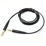 Replacement Headphone Audio Cable Cord Line for Bose SoundTrue Soundlink QC25 QC35 OE2 Headphones (Black)