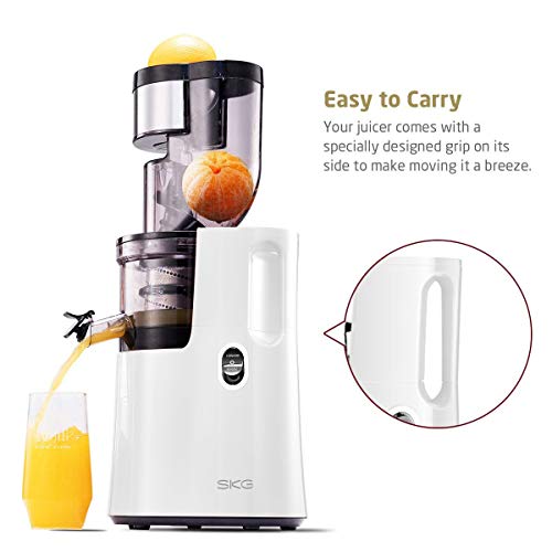 SKG Slow Masticating Juicer Cold Press 36 RPM Big Mouth Juice Extractor