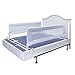 Toddler Bed Rail Guard for Convertible Crib, Kids Twin, Double, Full Size Queen & King (White-XL-2 pack)