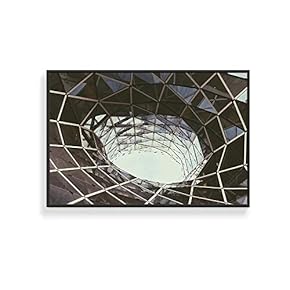 Framed Canvas Wall Art for Living Room, Bedroom Black and White Structure Canvas Prints for Home Decoration Ready to Hang - 16x24 inches