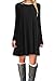 Bluetime Women's Winter Fall Basic Long Sleeve Casual Loose Dress