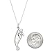 Sterling Silver One Sided Manatee Sea Cow Necklace (16 Inches)