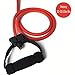 Quality Resistance Bands - Single And Adjustable Handles (Red (Heavy))