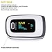 MeasuPro Instant Read Digital Pulse Oximeter, Oxygen Sensor and Pulse Rate Monitor with Alarm Setting, Color OLED Display and Carry Case, CE