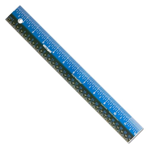Mua Victor EZ12PBL Plastic Dual Color 12 Inch Easy Read Ruler with ...