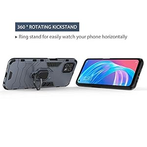 TANYO Cover + [2 Pezzi] Vetro Temperato per Oppo A73 5G, TPU/PC Dual Layer Armor Antiurto Protezione Custodia [360… - immagine 6