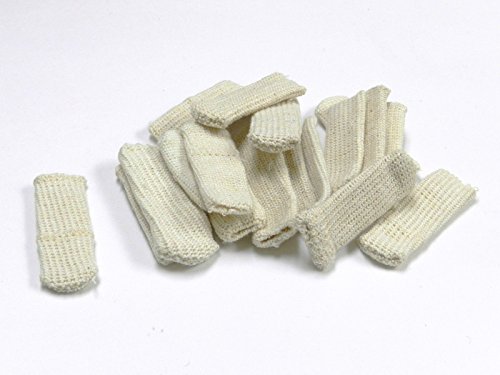 FINGER COTS COTTON GUARDS ELASTIC JEWELRY HANDLING PROTECTION PACK/ 20 - Thumbnail 2