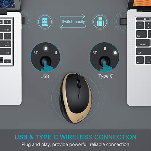 Vertical Wireless Mouse, Jelly Comb Ergonomic Mouse Reduces Wrist