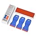 Nicpro 3 PCS Plastic Razor Blade Scraper Tool with 120 PCS Double Edged Razor Blades Adhesive Remover for Glass, Labels Decal, Stickers, Window Cleaning